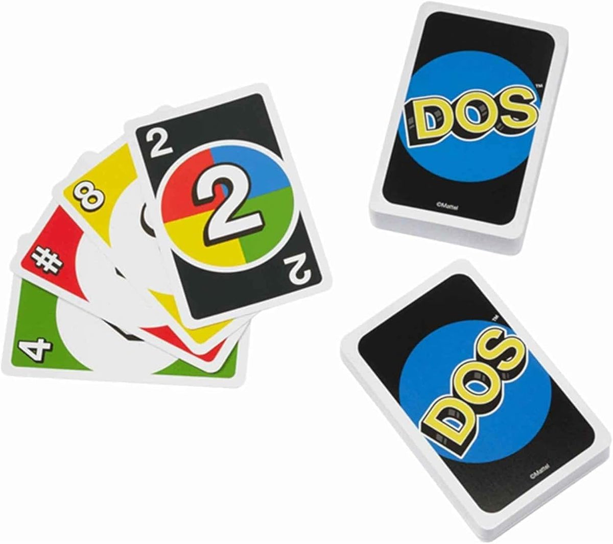 Mattel Juego de cartas Dos y Phase 10, paquete combinado de 2