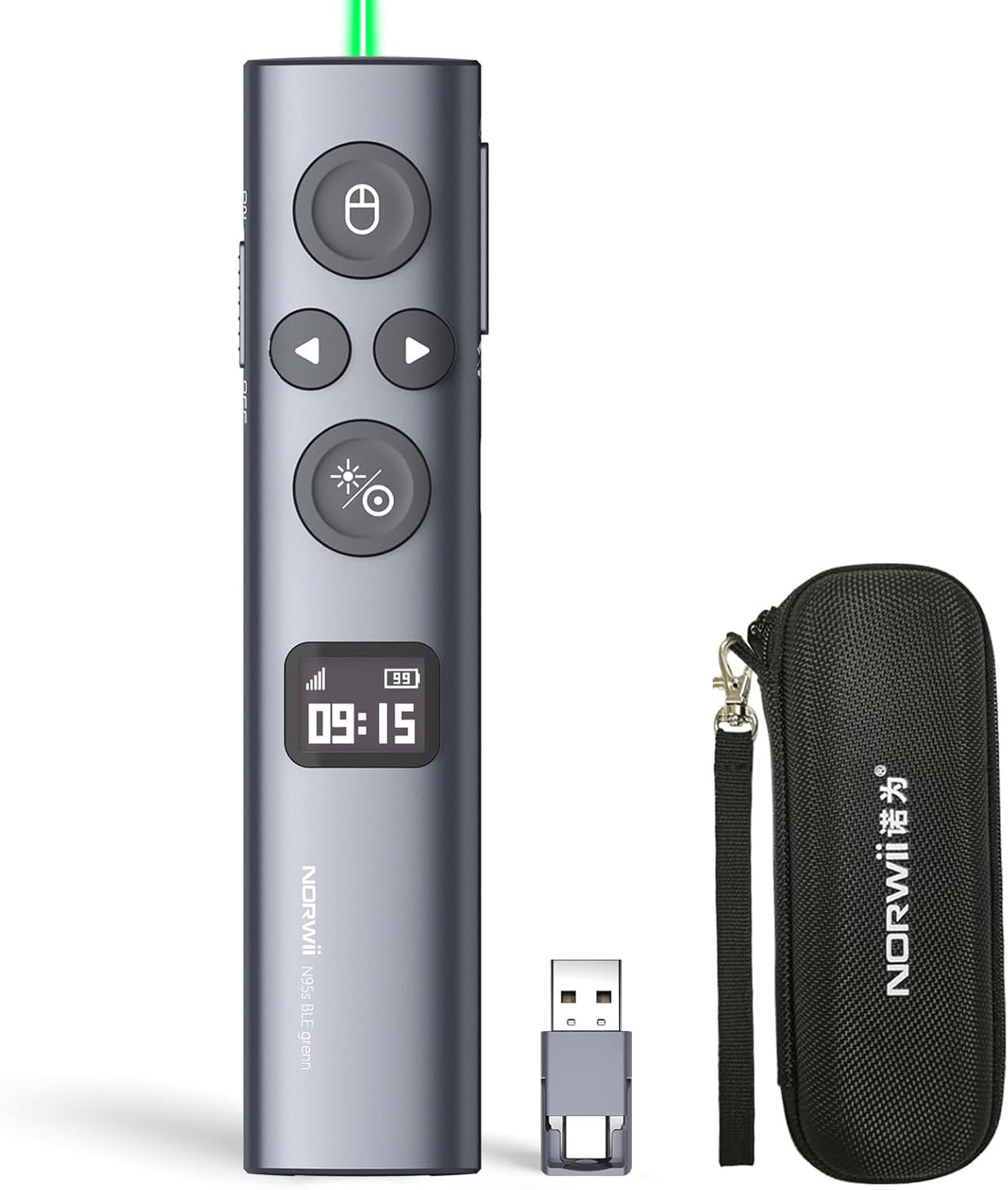 Control remoto de presentación N95s, Clicker de diapositivas para
