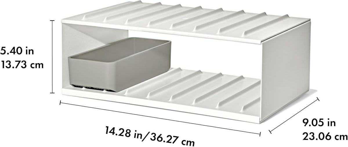 OXO Organizador de botellas de agua y contenedor de accesorios Good Grips