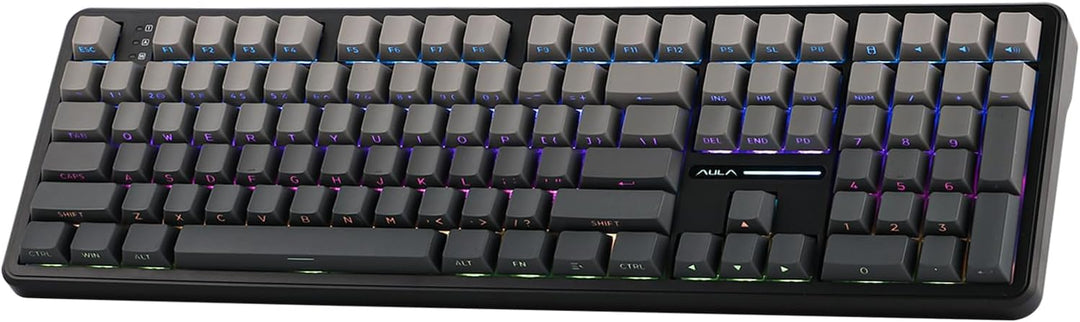 EPOMAKER Aula F108 - Teclado inalámbrico para juegos, teclado mecán...