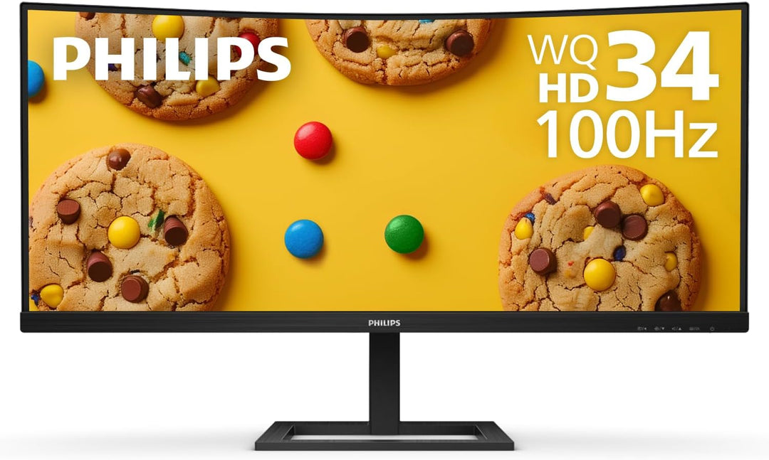 Philips 346E2CUAE - Monitor de computadora curvo de 34 pulgadas UWQ...