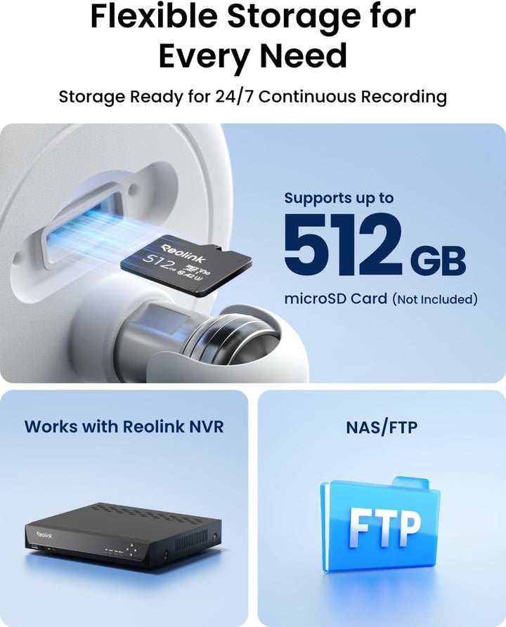 REOLINK - Cámara IP PoE de 12MP para exteriores, cámaras de vigilan...