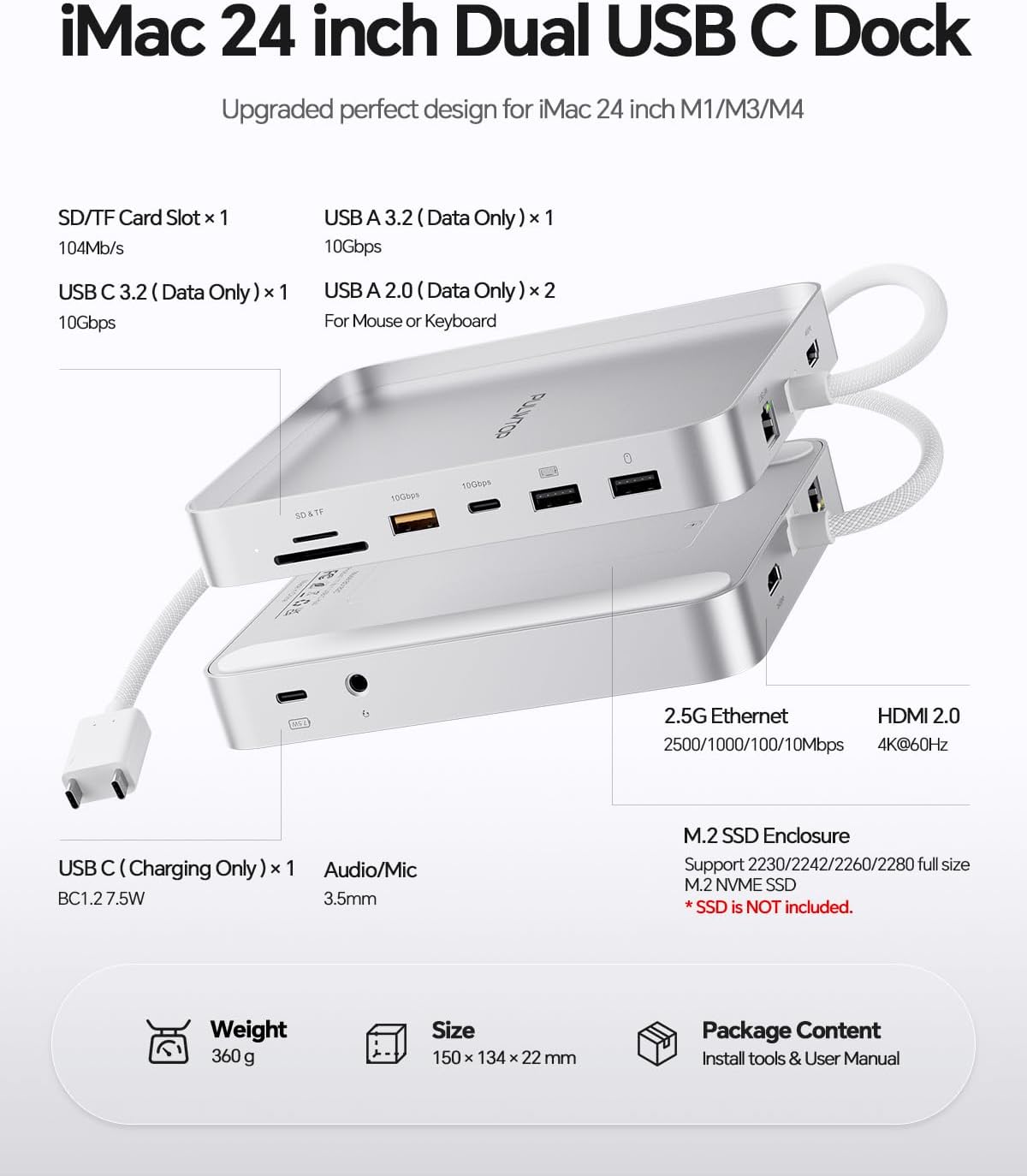 PULWTOP, BD182C-B, hub USB