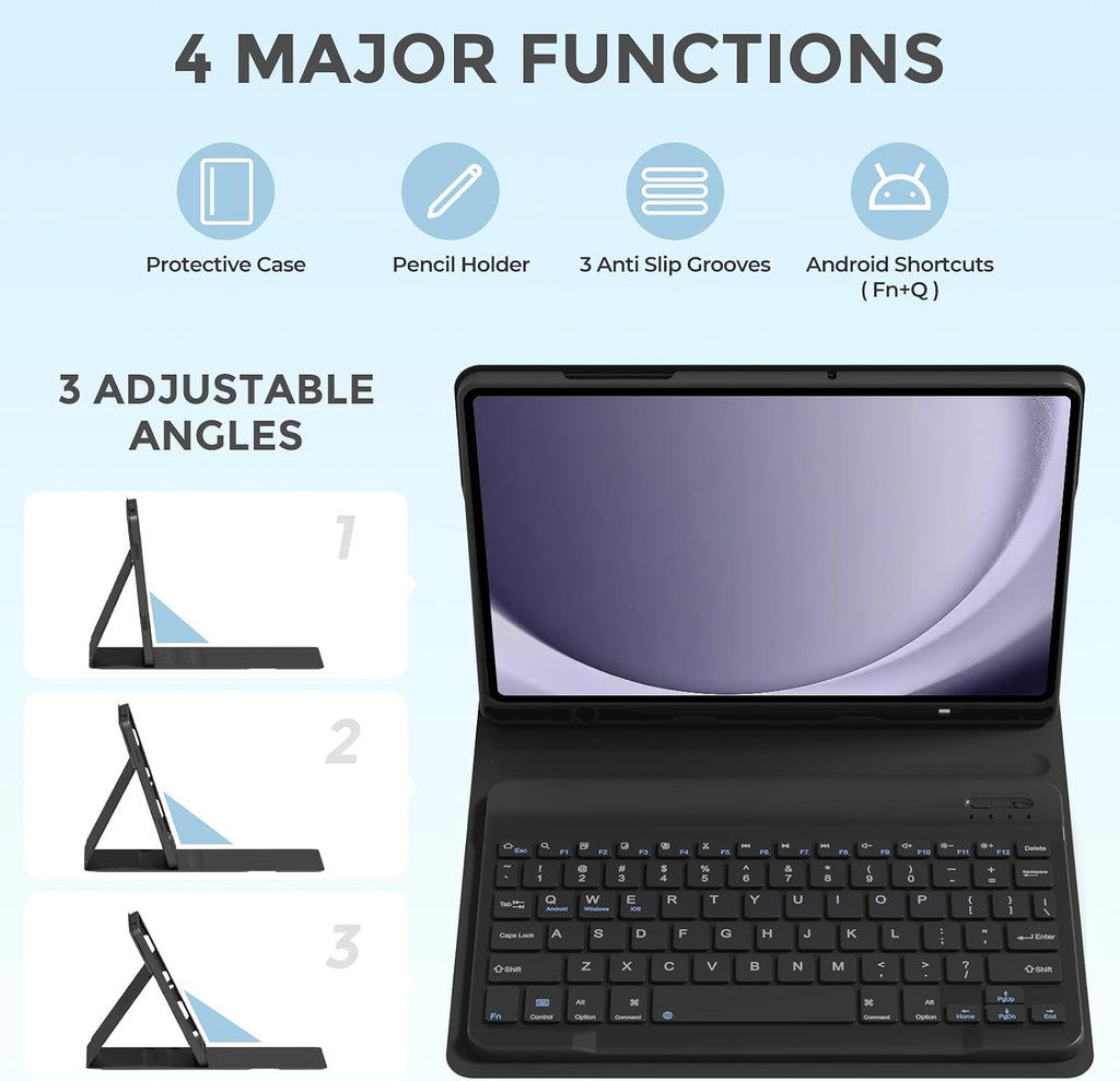 Funda de teclado para Samsung Galaxy Tab A8 10.5" 2022, (SM-X200/X205/X207)