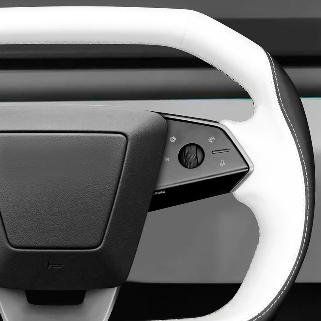 MEWANT Stitch On - Funda para volante de ajuste personalizado para Tesla