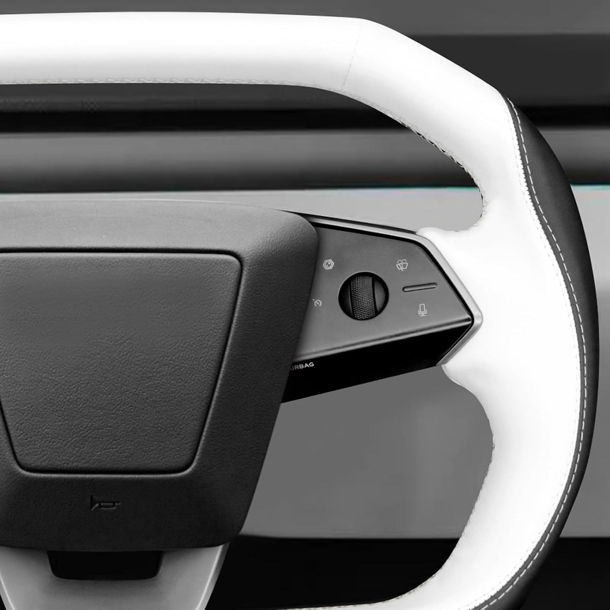 MEWANT Stitch On - Funda para volante de ajuste personalizado para Tesla