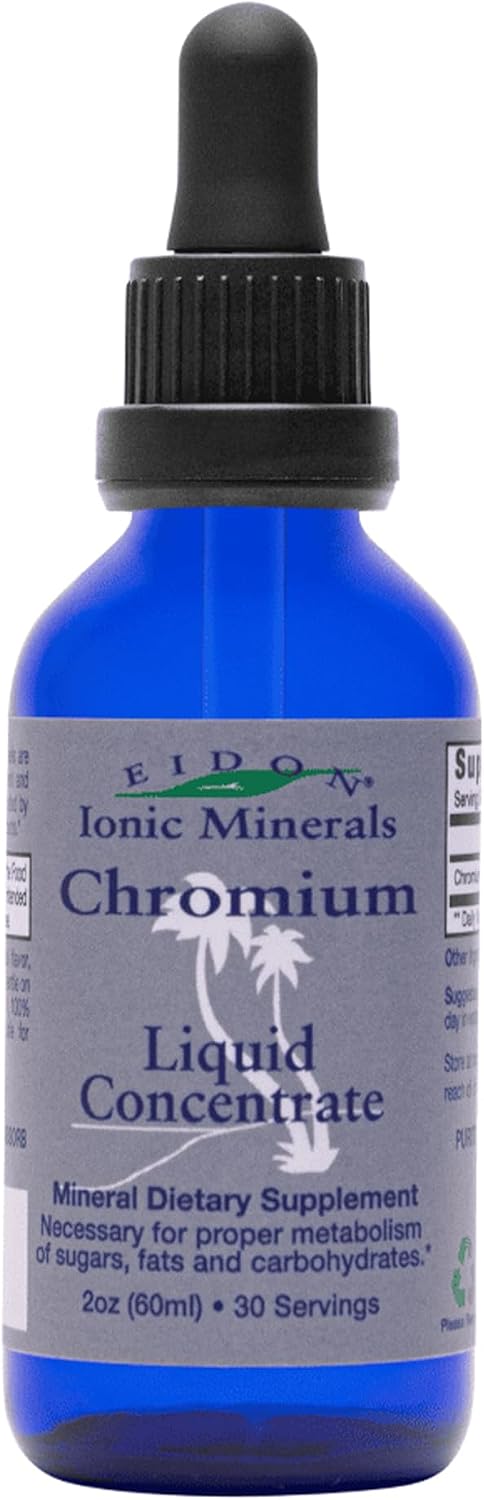 Eidon Ionic Minerals Concentrado líquido de cromo, gotas de supleme...