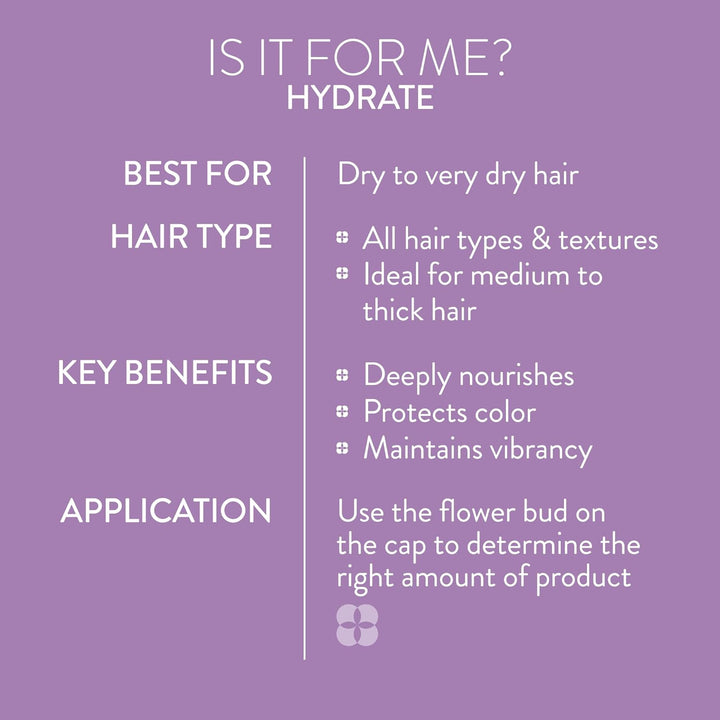 Pureology Hydrate Shampoo - For Dry or Color Treated Hair, Moisturi...