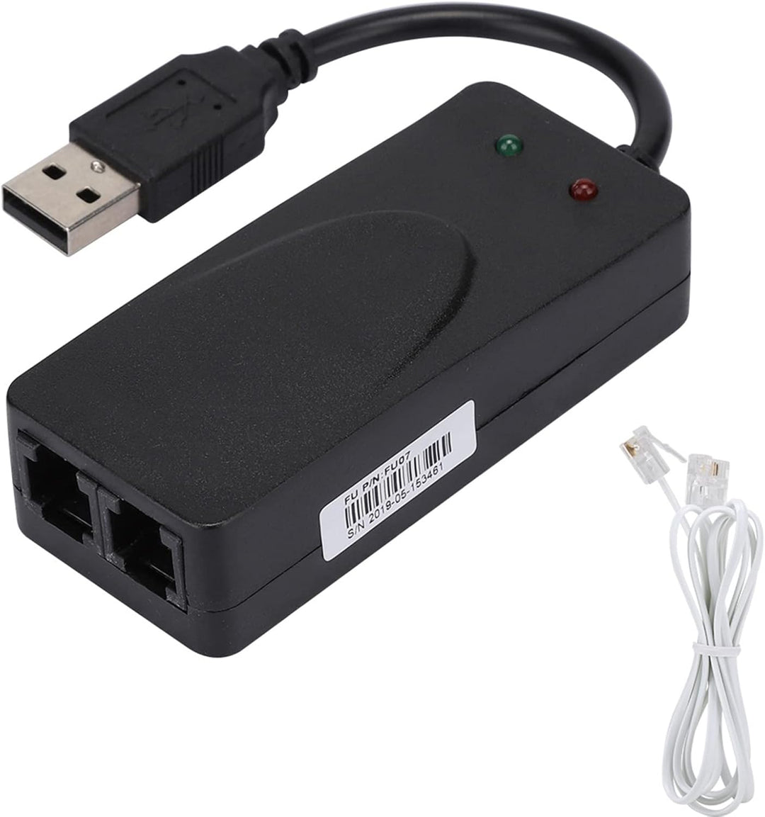 HEITIGN Wdows externo 11 8 3 módem de fax dual puerto