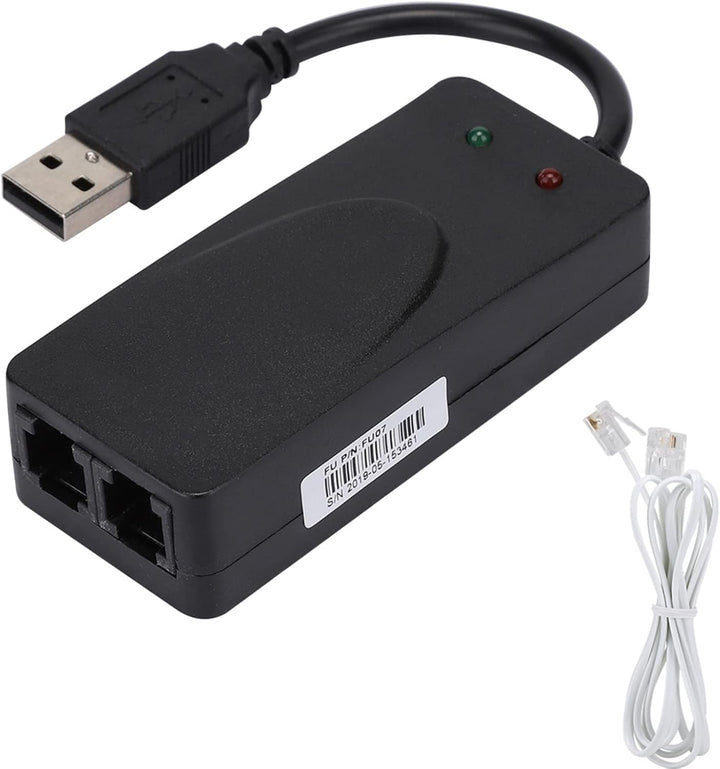 HEITIGN Wdows externo 11 8 3 módem de fax dual puerto