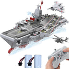 Barco a control remoto de 16 pulgadas para niños, acorazado militar RC de alta velocidad con spray de agua y 2 baterías recargables, juguete de buque de guerra de 15 mph para piscina y lago, modelo de