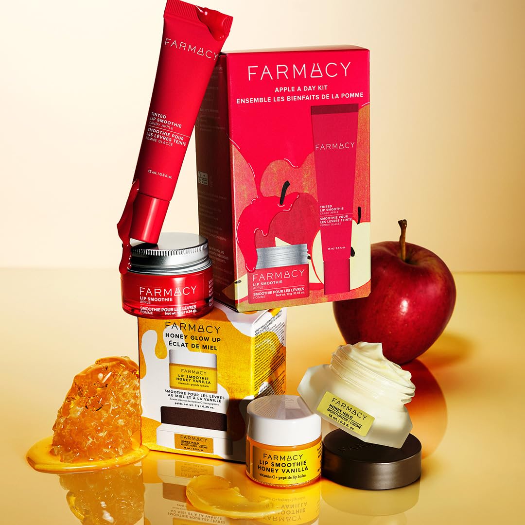 Farmacy Apple A Day - Kit de bálsamo labial \u2013 Tratamiento de p...