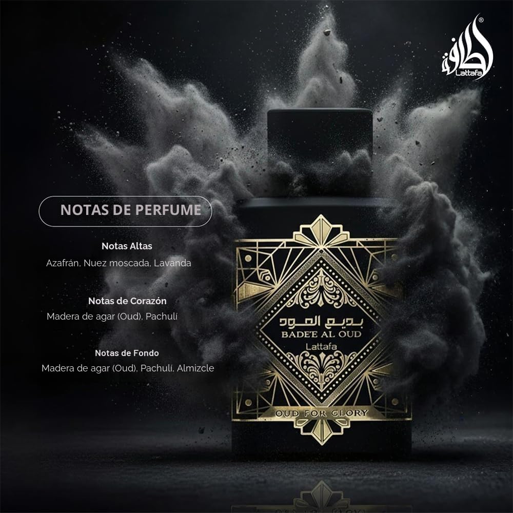 Lattafa Perfumes Bade'e Al Oud, Oud for Glory para Eau de Parfu...