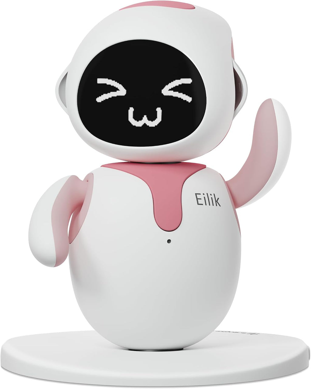 ENERGIZE LAB Eilik Pink - Juguetes interactivos táctiles, lindas mascotas robot con emociones abundantes. Animaciones en reposo y minijuegos, regalo único para niñas y niños. Admite actualizaciones.