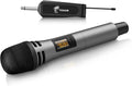 TONOR Micrófono inalámbrico, sistema de micrófono de karaoke UHF TW310, Micrófono individual gris