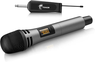 TONOR Micrófonos inalámbricos, micrófono dinámico inalámbrico UHF d...