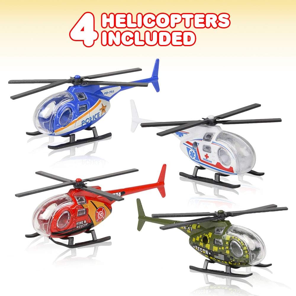 ArtCreativity Helicóptero de juguete fundido a presión