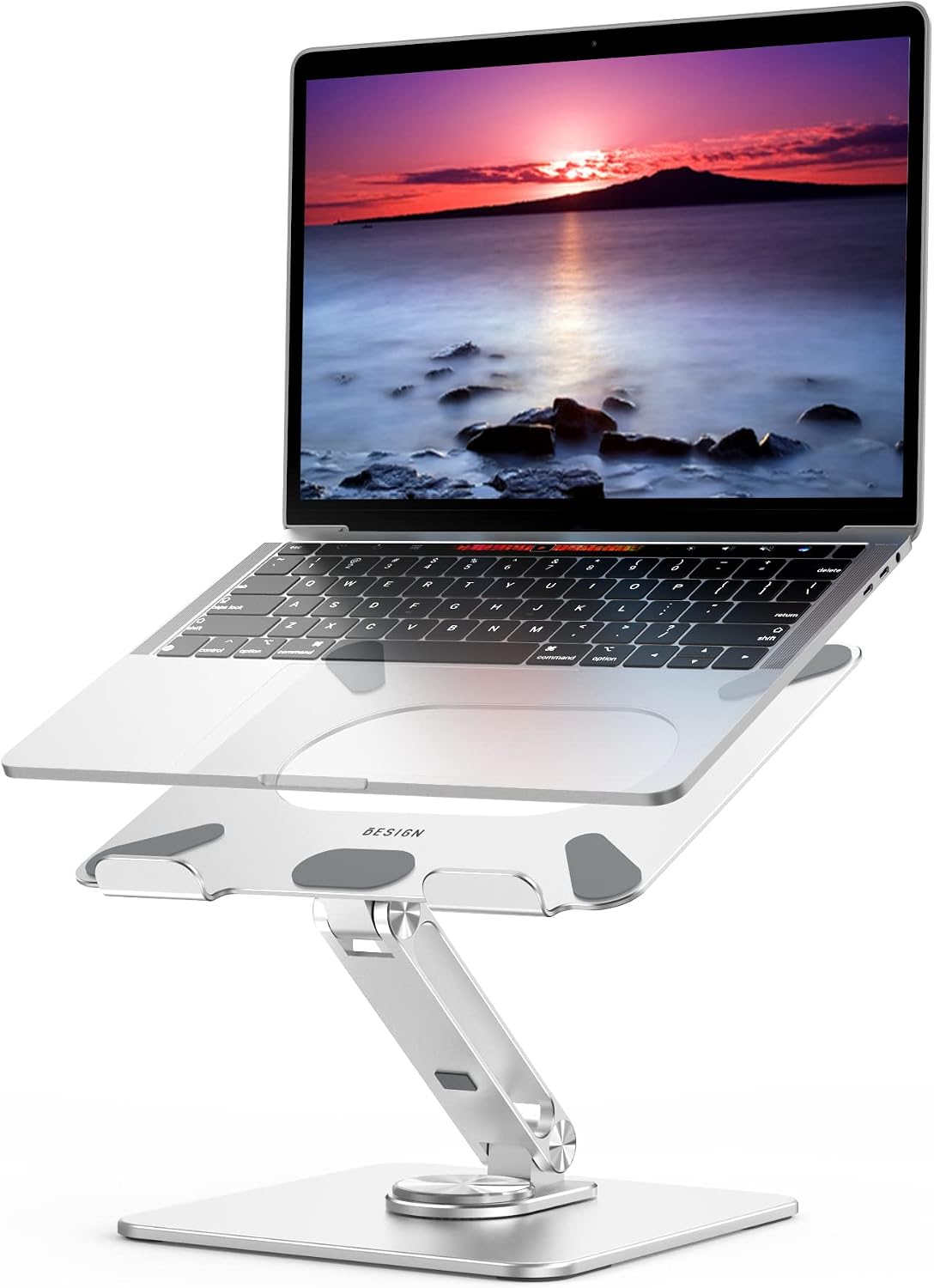 BESIGN LSX7 - Soporte para laptop con base giratoria de 360 grados,...