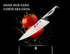 Juego de cuchillos de cocina, juego de 15 piezas con afilador