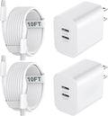 Cargador para iPhone 18 Duo 17 16, carga rápida, cargador USB C de 10 pies