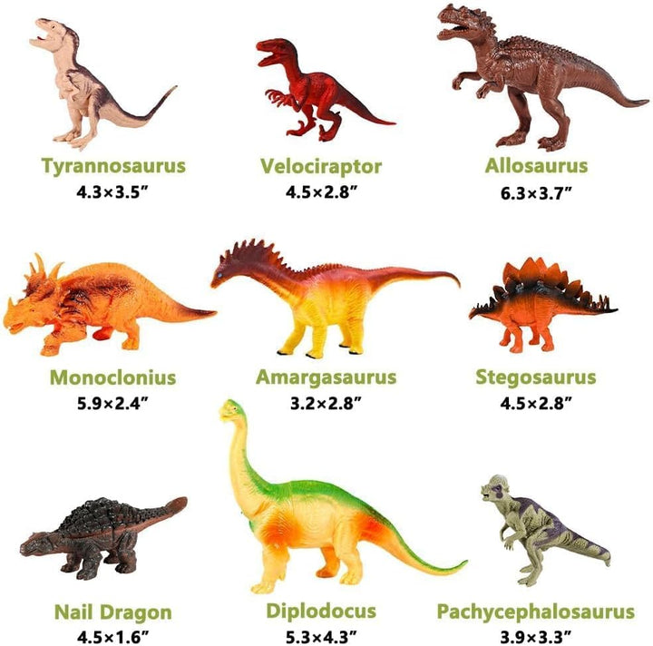 Kimicare Figuras de dinosaurio para niños 18 piezas de