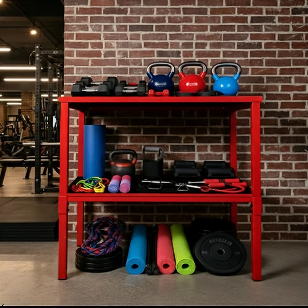 Rack Ajustable para Mancuernas/Kettlebells 500-800LB Pesado con Cobertura Opcional