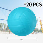 20 pelotas de voleibol miniatura de 4 pulgadas, bolas de voleibol en miniatura, bolas de repuesto para juegos de voleibol, regalos para jugadores, equipo, adolescente, piscina, estadio