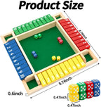 Nicecho Shut The Box - Juego de dados para 2 a 4 jugadores