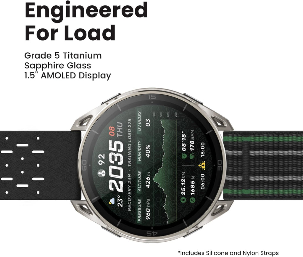 Amazfit Cheetah 2 Ultra Smart Watch 1.5" AMOLED cristal de zafiro, iOS