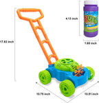 Lydaz Cortacésped de burbujas para niños pequeños de 1 a 3 años, Verde, naranja