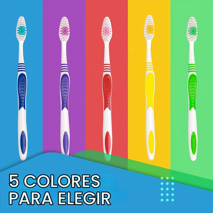 EcoFox Paquete de 25 cepillos de dientes a granel | Juego de cepill...