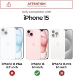 Dexnor Funda para iPhone 15 con cubierta deslizante para cámara, 6.1