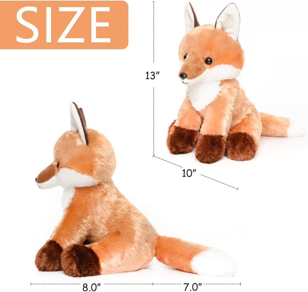 WEIGEDU - Lindo zorro rojo de peluche con cola grande y suave | Reg...