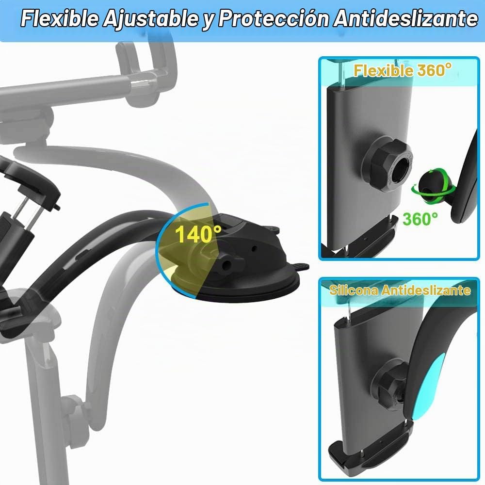 Soporte para tableta, para iPad de 4 a 13 pulgadas, soporte para tablero de camión con fuerte ventosa para iPad Pro 12.9 10.5 9.7, iPad Air Mini, Samsung Galaxy Tab, Kindle Fire HD, iPhone