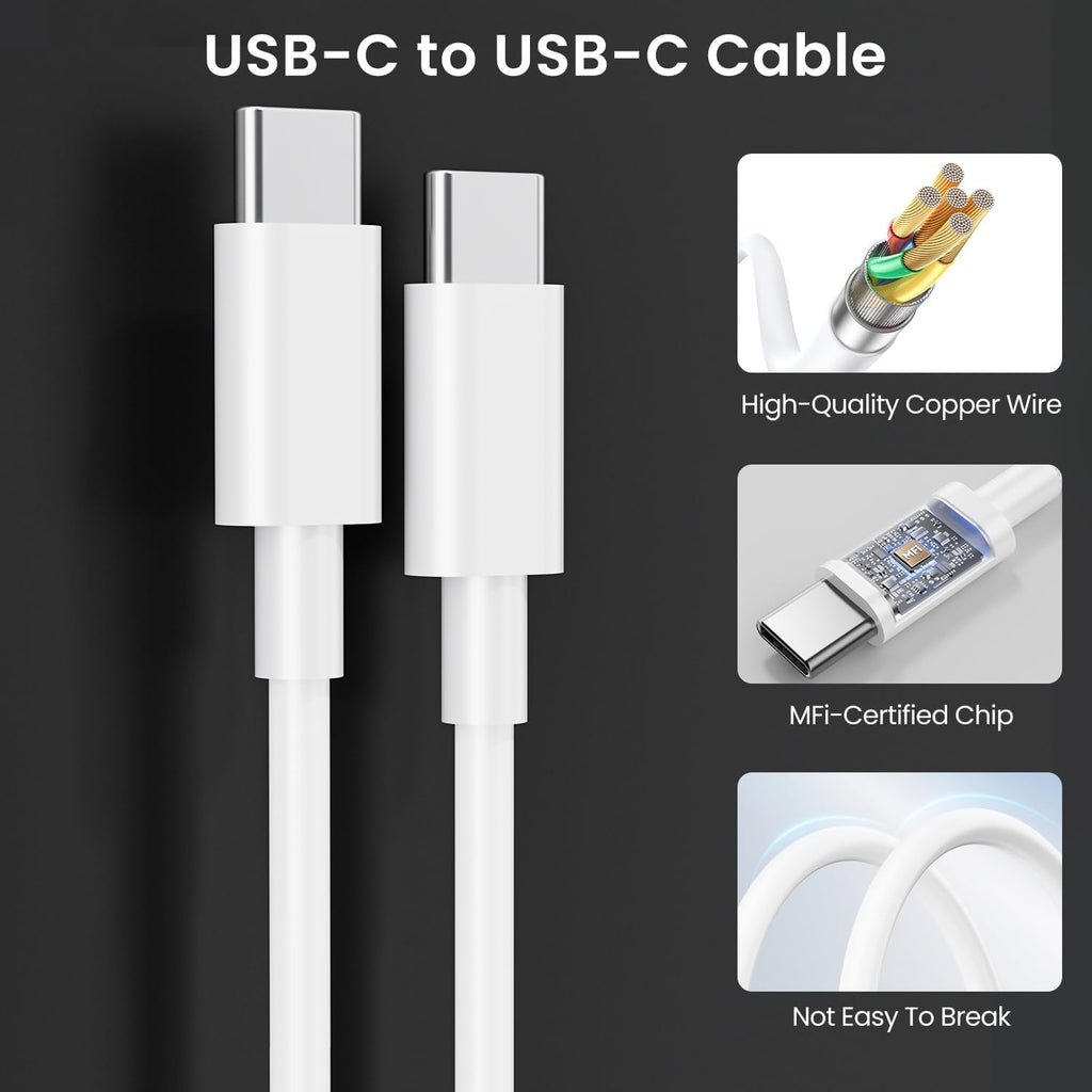 Paquete de 20 cargadores rápidos USB C de 20 W para Apple iPad Pro de 13/12.9/11 pulgadas, iPad A16/10ª generación, iPad Air de 11/13 pulgadas/5ª/4ª, iPad mini 6/7, cargador de iPad bloque de carga