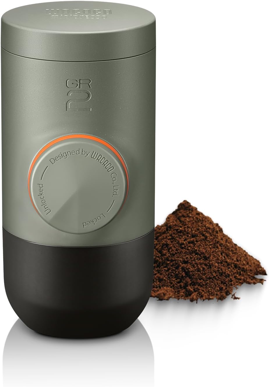 WACACO Minipresso GR2 - Cafetera portátil para café molido, verde oliva