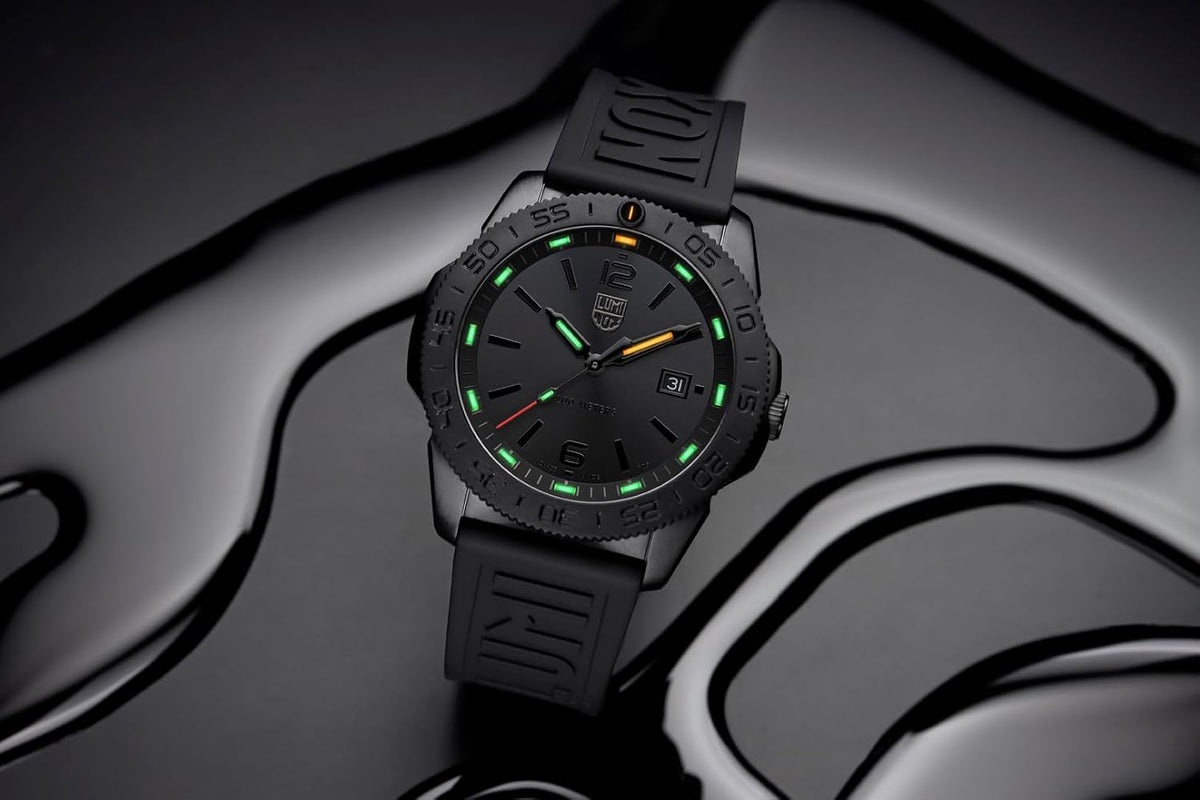 Luminox Pacific Diver 3121 Blackout - Reloj de buceo para hombre, 1.732 in