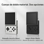 RG Rotate - Consola de juegos de mano retro, pantalla giratoria de 3.5 pulgadas, reproductor portátil Android, chip Unisoc T618 de 3 GB+32 GB, batería de 2000 mAh, aleación de aluminio + plástico