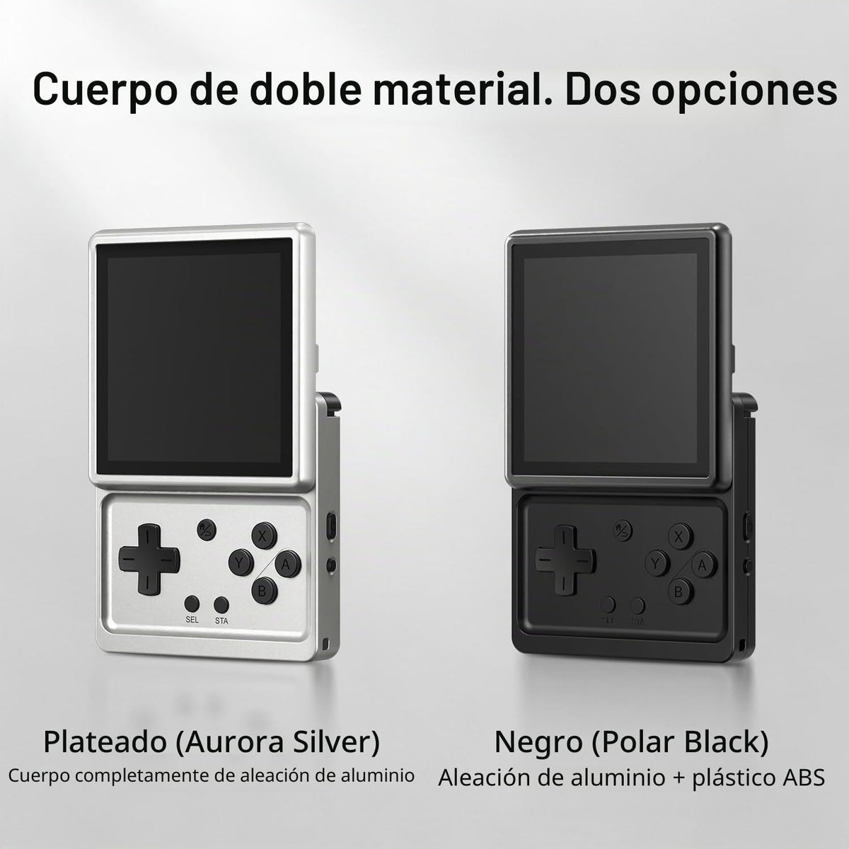 RG Rotate - Consola de juegos de mano retro, pantalla giratoria de 3.5 pulgadas, reproductor portátil Android, chip Unisoc T618 de 3 GB+32 GB, batería de 2000 mAh, aleación de aluminio + plástico