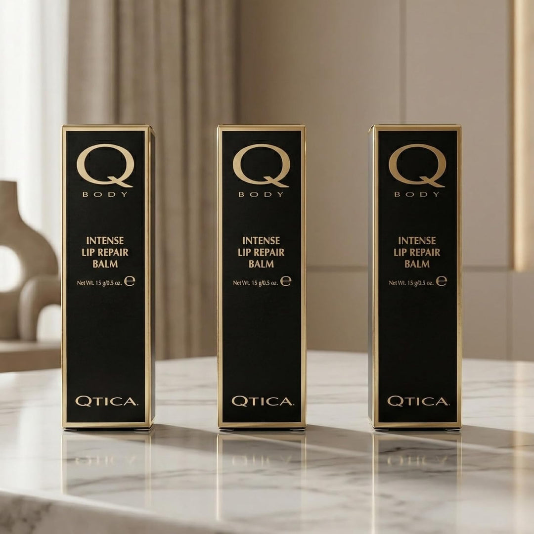 Qtica Bálsamo reparador labial intenso (juego de 3)
