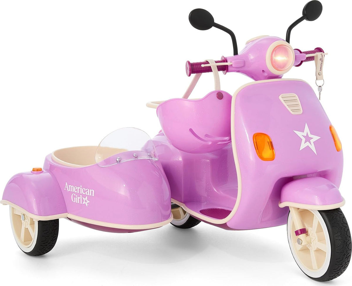American Girl Hit the Road Scooter y Sidecar para muñecas de 18 pulgadas (muñecos se venden por separado)