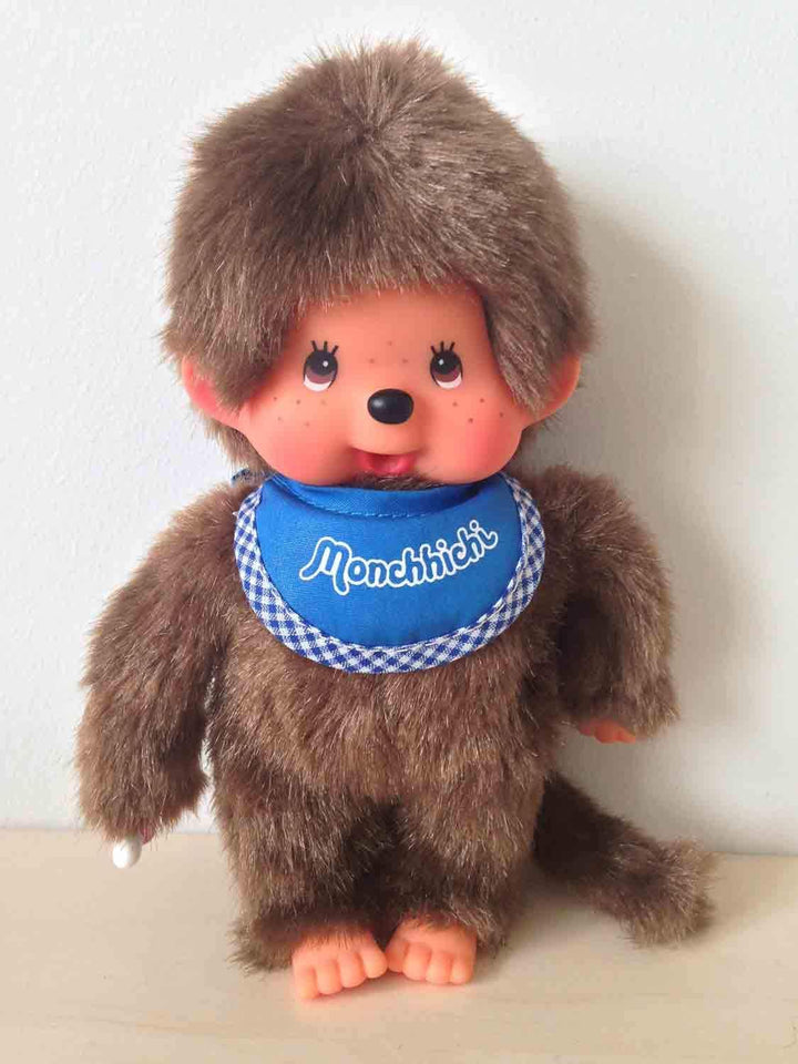 Monchhichi \u2013 Figura Clásica de 20 cm, Niño (Azul)