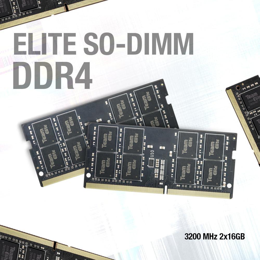 TEAMGROUP Elite DDR4 Kit de 64 GB (2 x 32 GB) 3200 MHz PC4-25600 CL...