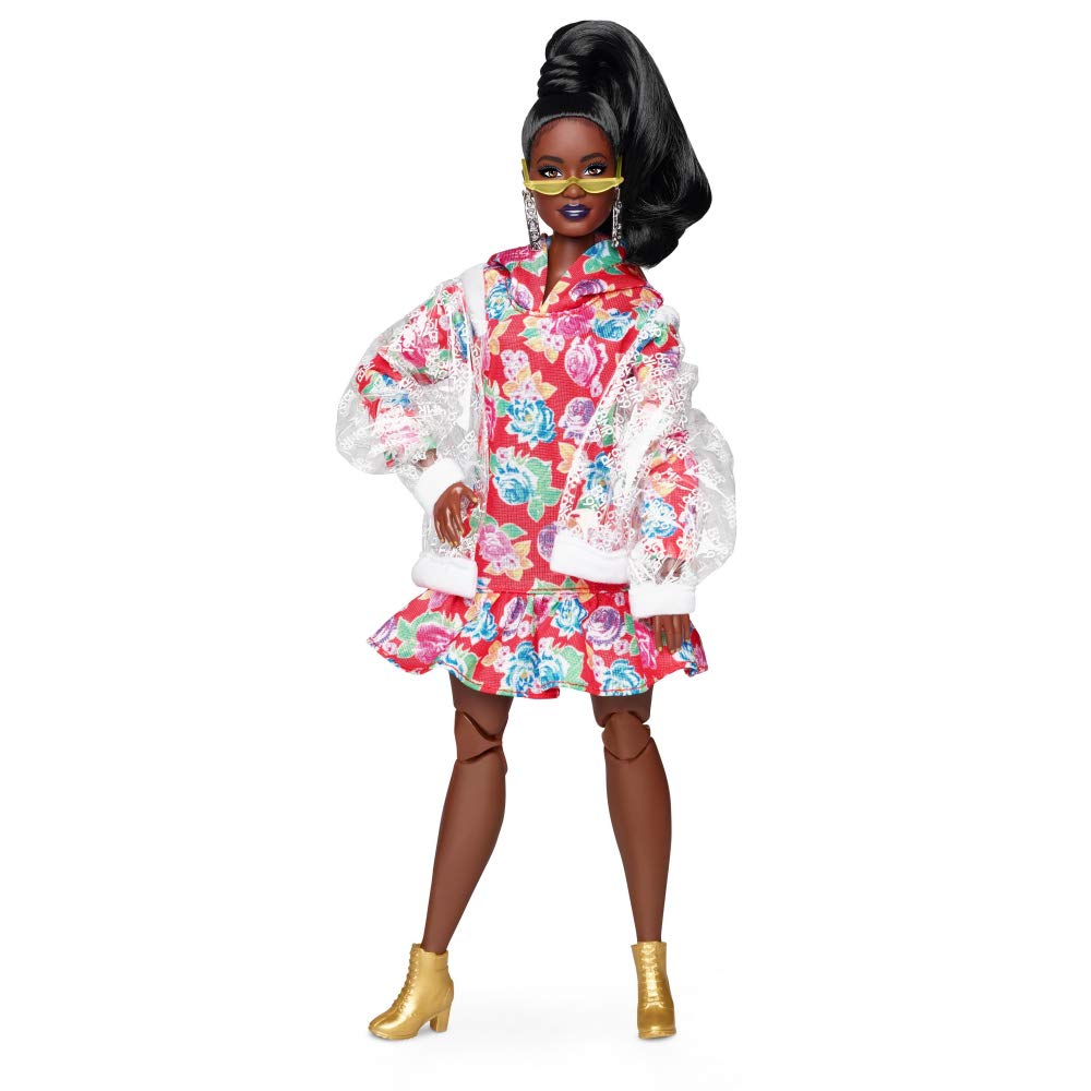Barbie BMR1959 Muñeca de moda con curvas totalmente posable, morena...