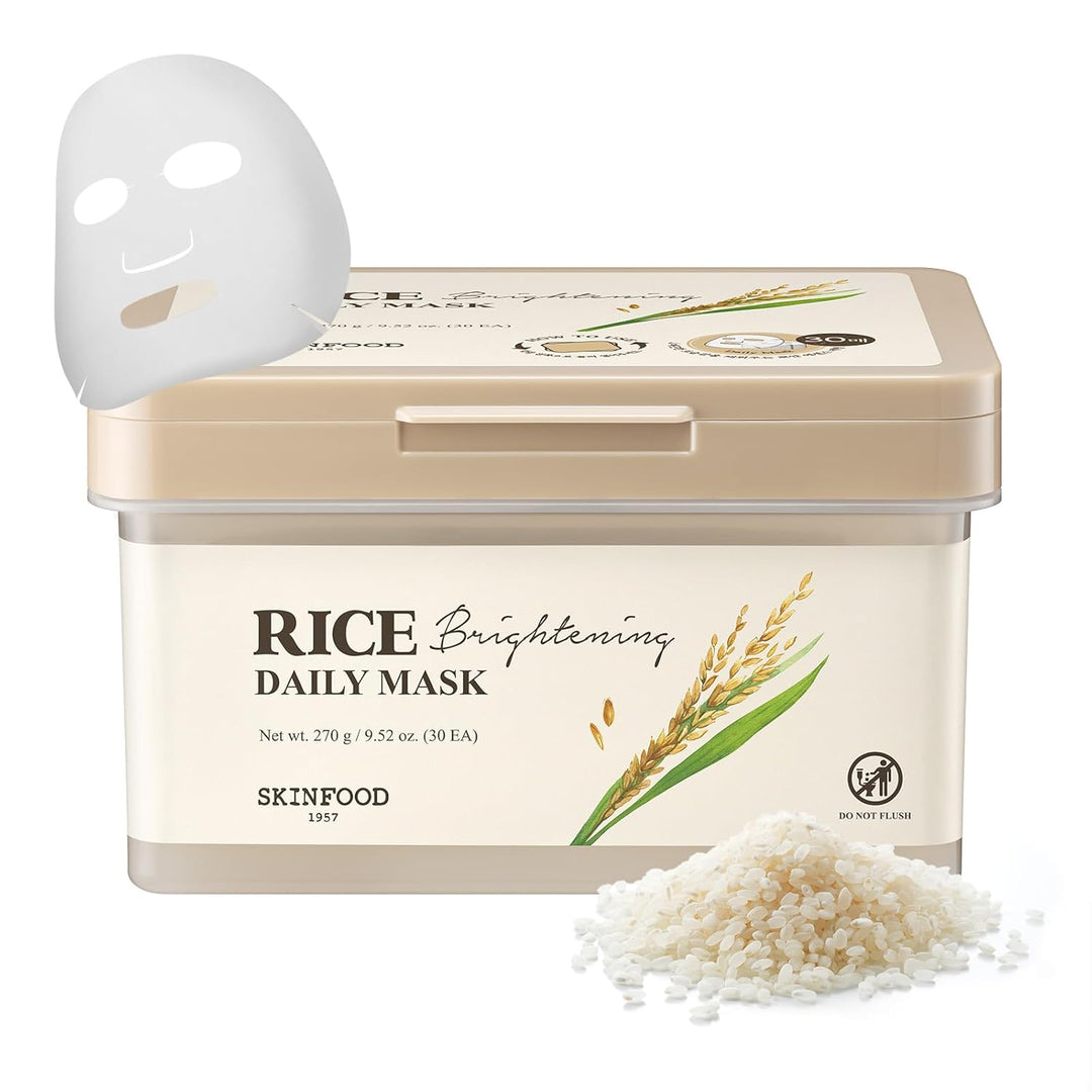SKINFOOD - Mascarilla diaria de arroz, mascarilla reafirmante, nutr...