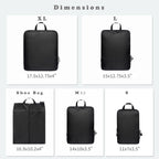 BAGAIL Juego de 6 cubos de embalaje de compresión ultraligeros organizadores de embalaje para accesorios de viaje, equipaje, maleta, mochila