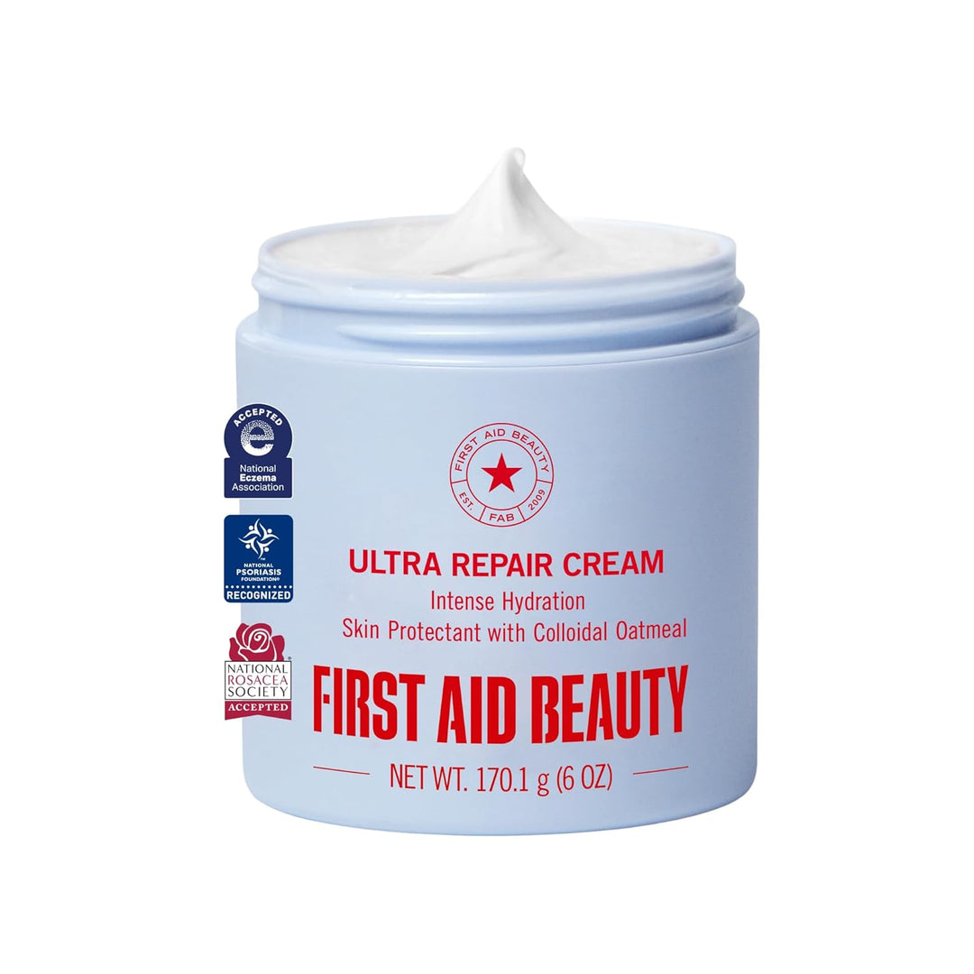 Crema ultra reparadora First Aid Beauty, hidratación intensa, humec...