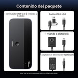 UGREEN Interruptor USB 3.2 de 2 entradas y 7 salidas, interruptor d...