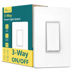 TREATLIFE Interruptor de luz inteligente de 3 vías, interruptor inteligente WiFi de 2.4 GHz compatible con Alexa, Google Home y SmartThings, control remoto, programación, requiere cable neutro, 1