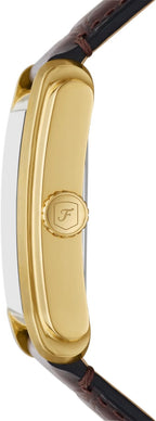 Fossil Reloj de tres manecillas de acero inoxidable de cuarzo Carraway para hombre